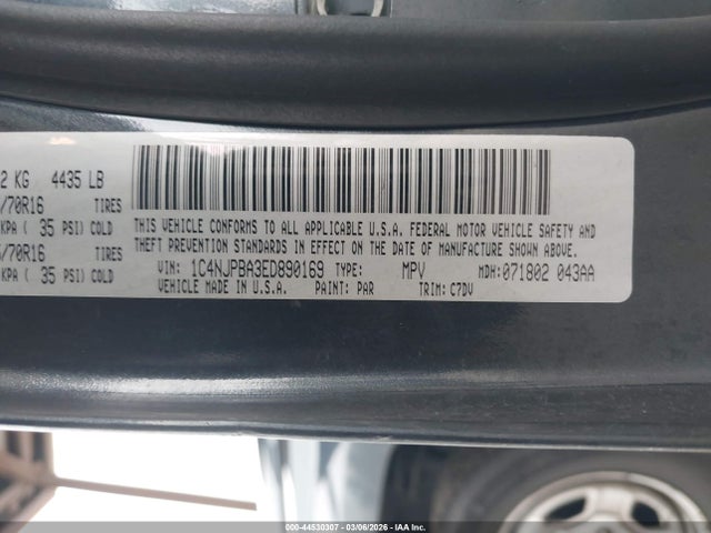 Jeep Patriot Sport 2014 1C4NJPBA3ED890169 Image 9