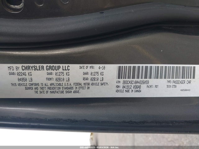 2010 DODGE CHARGER 2B3CA3CV8AH226059 Photo 8