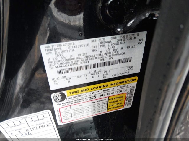 5LMJJ2LG9SEL07641 Lincoln Navigator Reserve