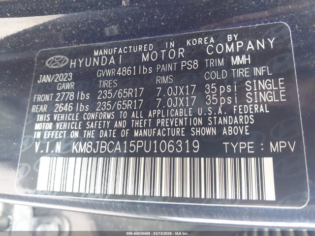 2023 HYUNDAI TUCSON HYBRID KM8JBCA15PU106319 Photo 8