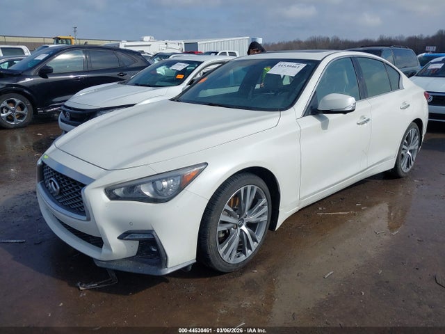 2021 Infiniti Q50 Sensory Awd მანქანა იყიდება აუქციონზე, vin: JN1EV7CR9MM752257, აუქციონის ნომერი: 44530461