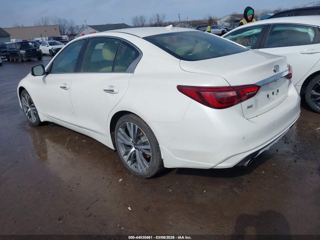 2021 Infiniti Q50 Sensory Awd მანქანა იყიდება აუქციონზე, vin: JN1EV7CR9MM752257, აუქციონის ნომერი: 44530461