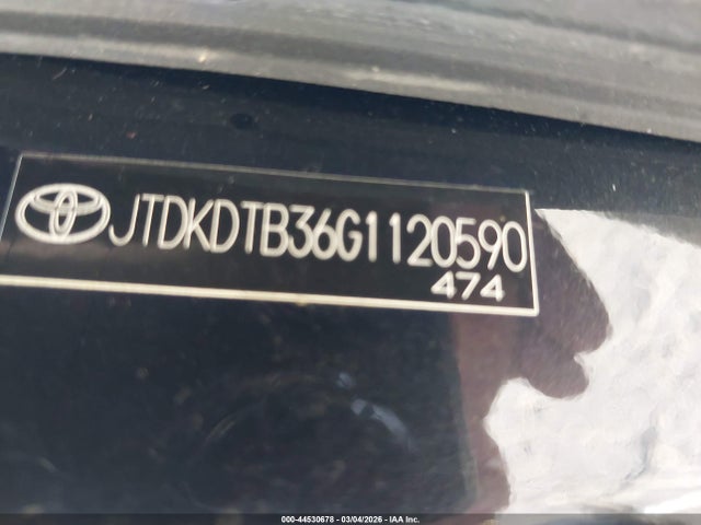 JTDKDTB36G1120590 Toyota Prius C Persona Series