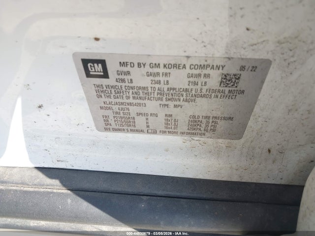 Aukcja sprzedaży 2022 Buick Encore Fwd Preferred, vin: KL4CJASM2NB542013, numer aukcji: 44530679