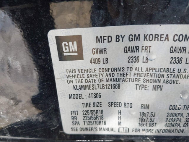 2020 BUICK ENCORE GX KL4MMESL7LB121668 Photo 8