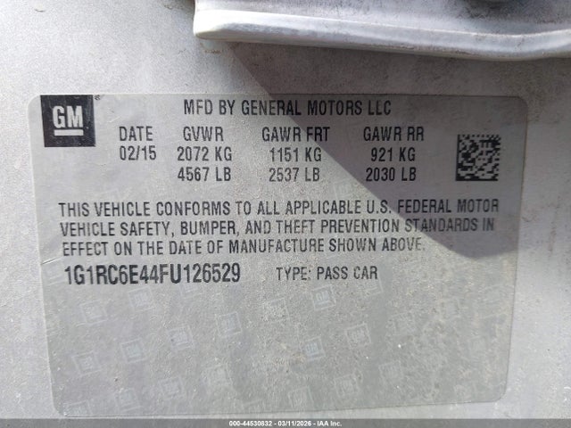Chevrolet Volt 2015 1G1RC6E44FU126529 Image 9
