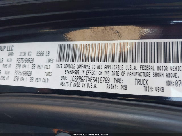 2014 RAM 1500 1C6RR6FTXES416769 Photo 8