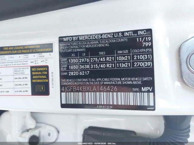 2020 MERCEDES-BENZ GLE 350 4JGFB4KBXLA146426 Photo 8