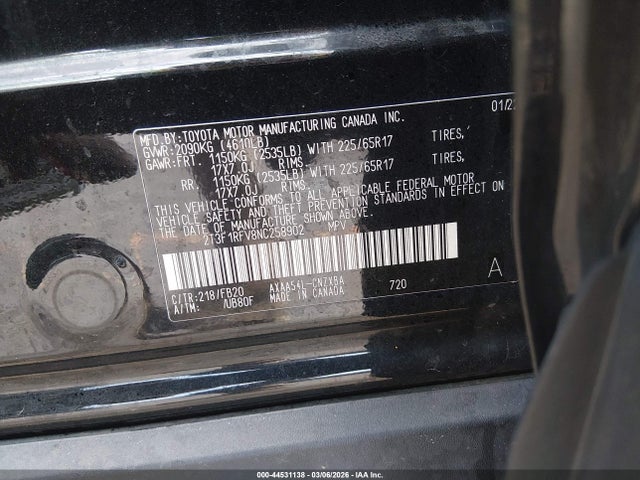 Продаж на аукціоні авто 2022 Toyota Rav4 Le, vin: 2T3F1RFV8NC258902, номер лоту: 44531138