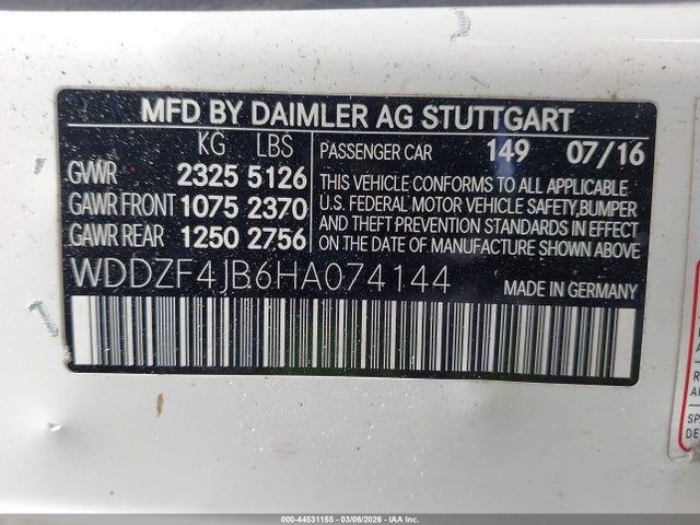 2017 MERCEDES-BENZ E 300 WDDZF4JB6HA074144 Photo 8