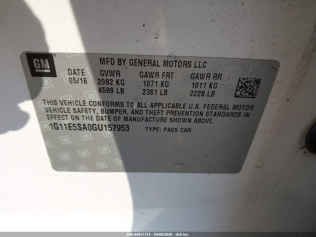 1G11E5SA0GU157953 Chevrolet Malibu Limited Ltz