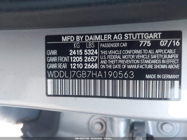Продаж на аукціоні авто 2017 Mercedes-benz Amg Cls 63 S 4matic, vin: WDDLJ7GB7HA190563, номер лоту: 44531195