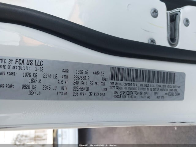Jeep Compass Altitude Fwd 2019 3C4NJCBB7KT750116 Image 9