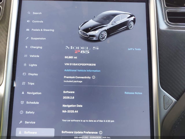 2013 TESLA MODEL S 5YJSA1CP0DFP06316 Photo 6