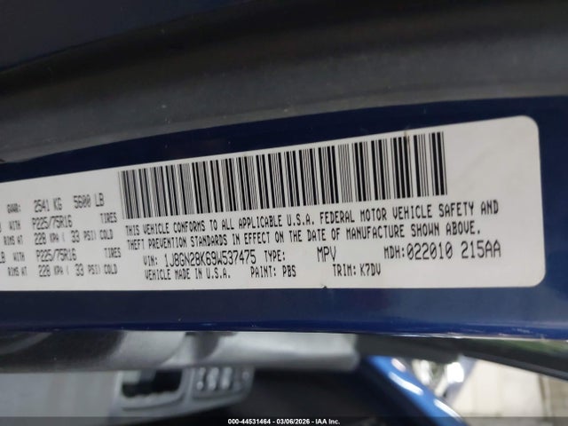 2009 JEEP LIBERTY 1J8GN28K69W537475 Photo 8