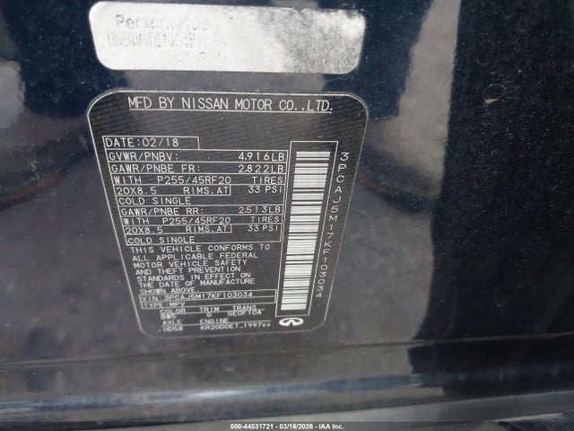 2019 INFINITI QX50 3PCAJ5M17KF103034 Photo 8