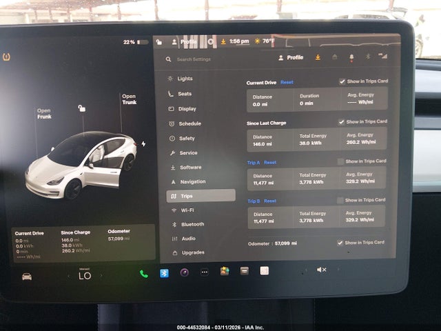 44532084 :رقم المزاد ، 5YJ3E1EB4MF937777 vin ، 2021 Tesla Model 3 Long Range Dual Motor All-wheel Drive مزاد بيع