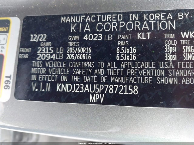 2023 KIA SOUL KNDJ23AU5P7872158 Photo 8