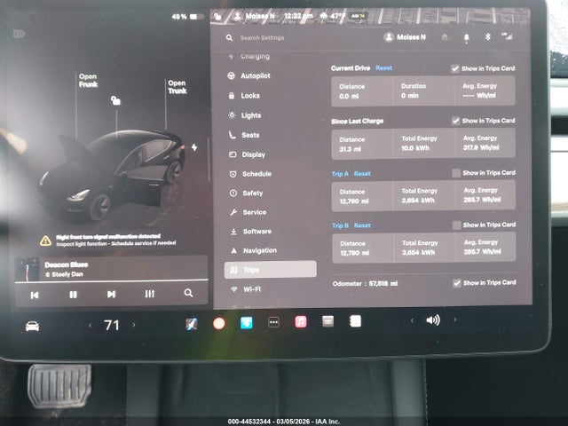 Продаж на аукціоні авто 2022 Tesla Model 3 Long Range Dual Motor All-wheel Drive, vin: 5YJ3E1EB8NF233647, номер лоту: 44532344