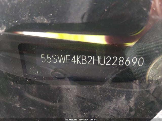 Продаж на аукціоні авто 2017 Mercedes-benz C 300 4matic, vin: 55SWF4KB2HU228690, номер лоту: 44532358