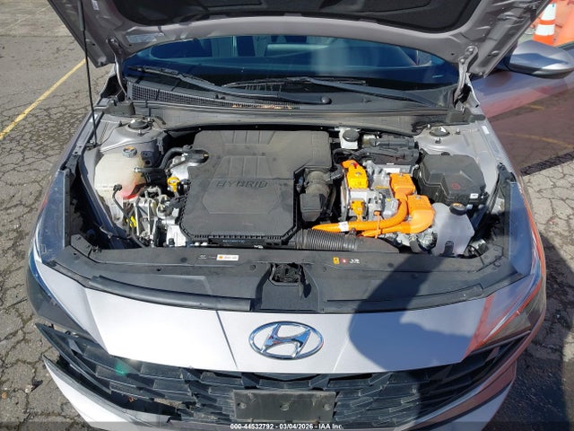 44532792 :رقم المزاد ، KMHLM4AJXNU024091 vin ، 2022 Hyundai Elantra Hybrid Blue مزاد بيع