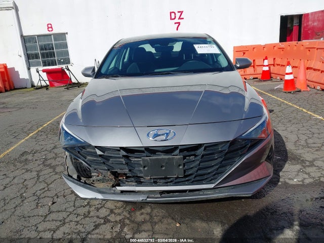 44532792 :رقم المزاد ، KMHLM4AJXNU024091 vin ، 2022 Hyundai Elantra Hybrid Blue مزاد بيع
