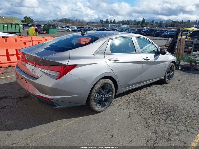 44532792 :رقم المزاد ، KMHLM4AJXNU024091 vin ، 2022 Hyundai Elantra Hybrid Blue مزاد بيع