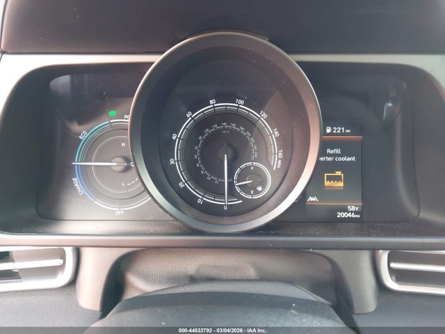 44532792 :رقم المزاد ، KMHLM4AJXNU024091 vin ، 2022 Hyundai Elantra Hybrid Blue مزاد بيع