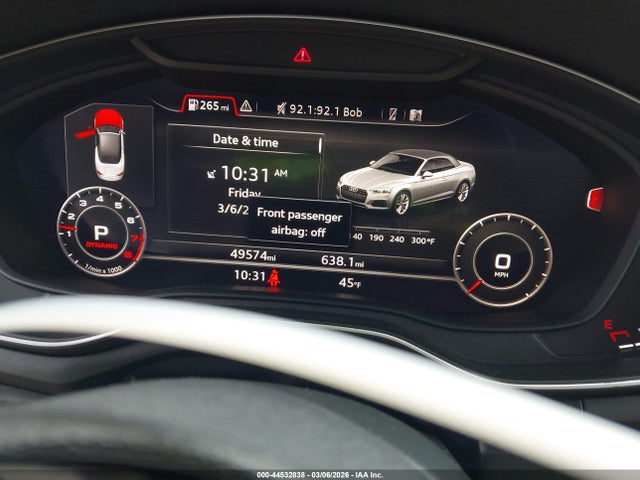44532838 :رقم المزاد ، WAUWNGF52JN022056 vin ، 2018 Audi A5 2.0t Premium مزاد بيع