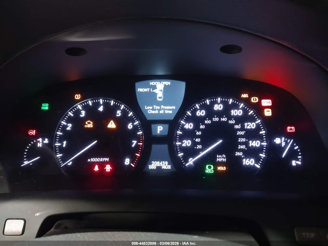 44532886 :رقم المزاد ، JTHCL5EF5A5006250 vin ، 2010 Lexus Ls 460 مزاد بيع