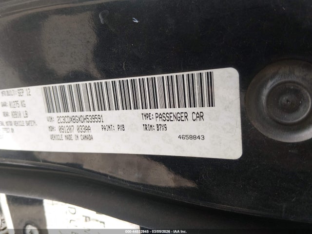 Aukcja sprzedaży 2013 Dodge Charger Se, vin: 2C3CDXBGXDH539591, numer aukcji: 44532945