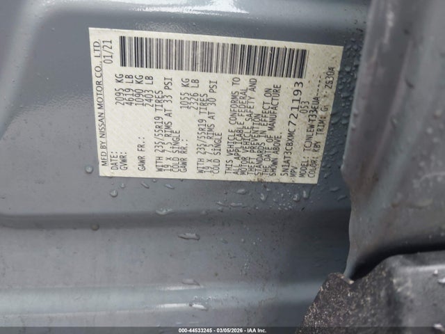 Nissan Rogue Sl Intelligent Awd 2021 5N1AT3CBXMC721193 Image 9