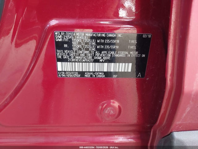 Toyota Rav4 Adventure 2018 2T3RFREV2JW764217 Image 9