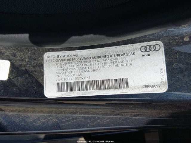 2013 AUDI A7 WAU3GBFC1DN053785 Photo 8