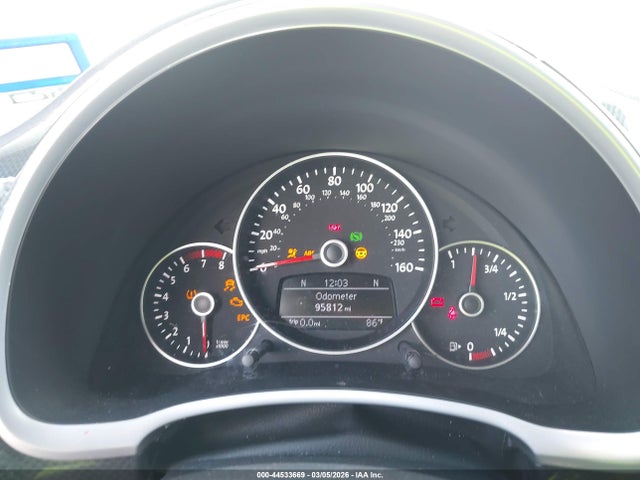 44533669 :رقم المزاد ، 3VWVA7ATXCM666060 vin ، 2012 Volkswagen Beetle 2.0t Turbo مزاد بيع