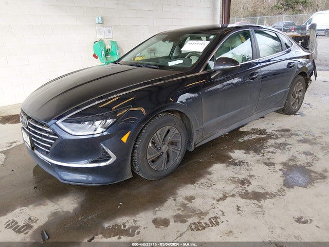 KMHL24JJ1NA045001 Hyundai Sonata Hybrid Blue
