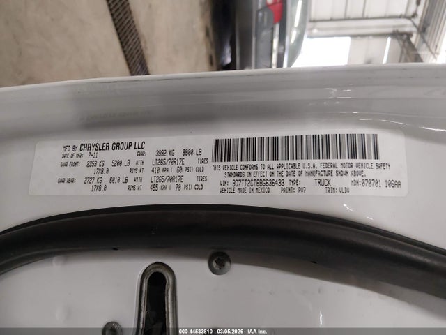 Продаж на аукціоні авто 2011 Ram Ram 2500 Laramie, vin: 3D7TT2CT6BG636433, номер лоту: 44533810