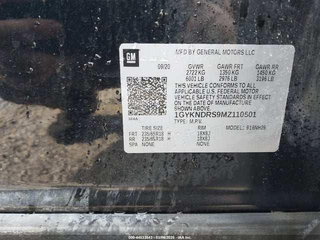 2021 CADILLAC XT5 1GYKNDRS9MZ110501 Photo 8