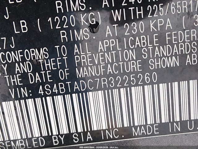 2024 SUBARU OUTBACK 4S4BTADC7R3225260 Photo 8
