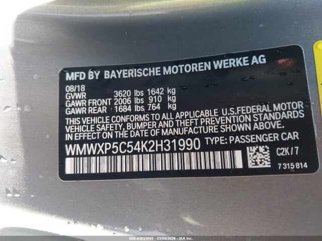 2019 MINI HARDTOP WMWXP5C54K2H31990 Photo 8