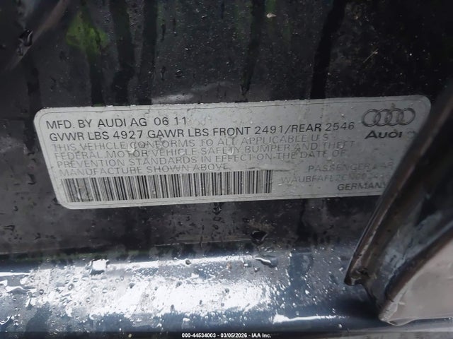 Aukcja sprzedaży 2012 Audi A4 2.0t Premium, vin: WAUBFAFL2CN002416, numer aukcji: 44534003