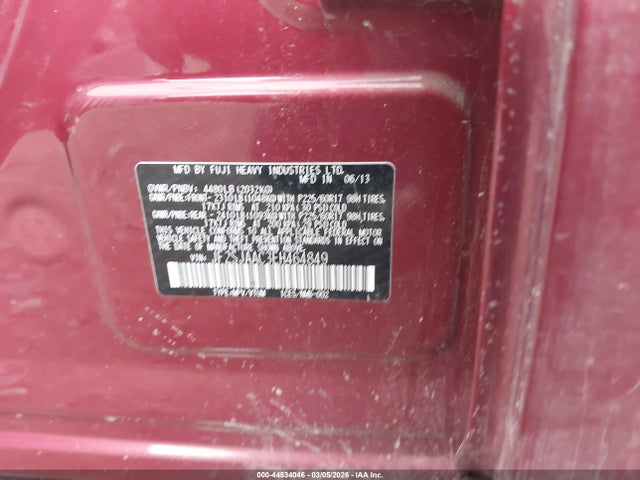 Продаж на аукціоні авто 2014 Subaru Forester 2.5i, vin: JF2SJAAC3EH464849, номер лоту: 44534046