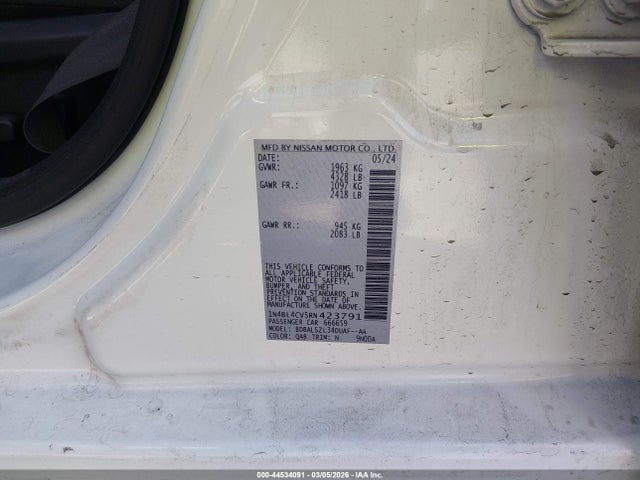 2024 NISSAN ALTIMA 1N4BL4CV5RN423791 Photo 8