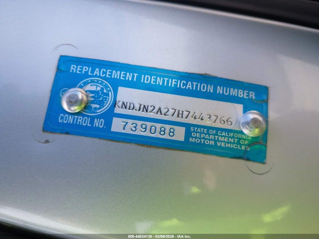 KIA Soul 2017 KNDJN2A27H7443766 Image 9
