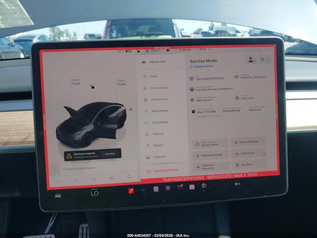 2023 TESLA MODEL Y 7SAYGDEF2PF912453 Photo 6