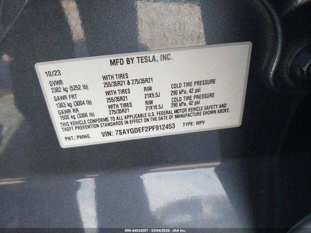 2023 TESLA MODEL Y 7SAYGDEF2PF912453 Photo 8