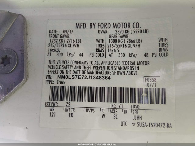 Ford Transit Connect Xl 2018 NM0LS7E72J1348364 Image 9