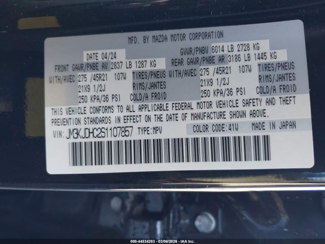 JM3KJDHC2S1107857 Mazda Cx-70 3.3 Turbo S Premium