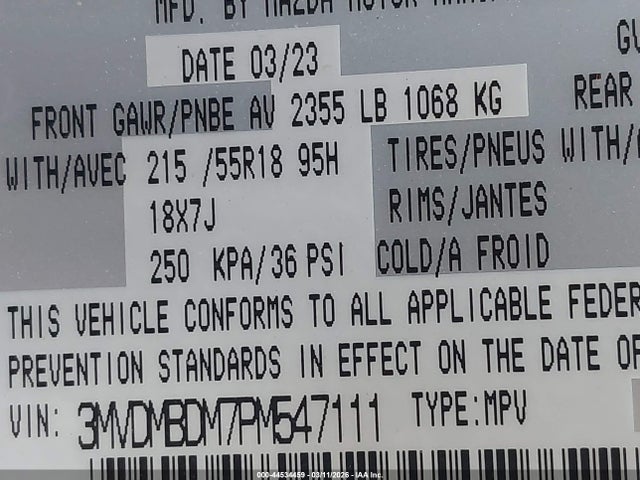 2023 MAZDA CX-30 3MVDMBDM7PM547111 Photo 8