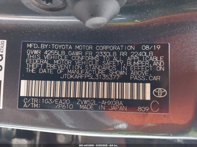 2020 TOYOTA PRIUS PRIME JTDKARFP5L3135377 Photo 8